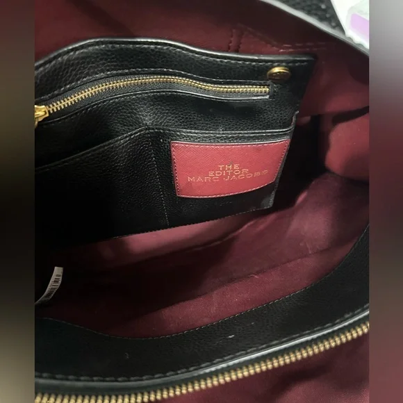 Marc Jacobs Black Leather Tote Bag - Picture 9 of 14